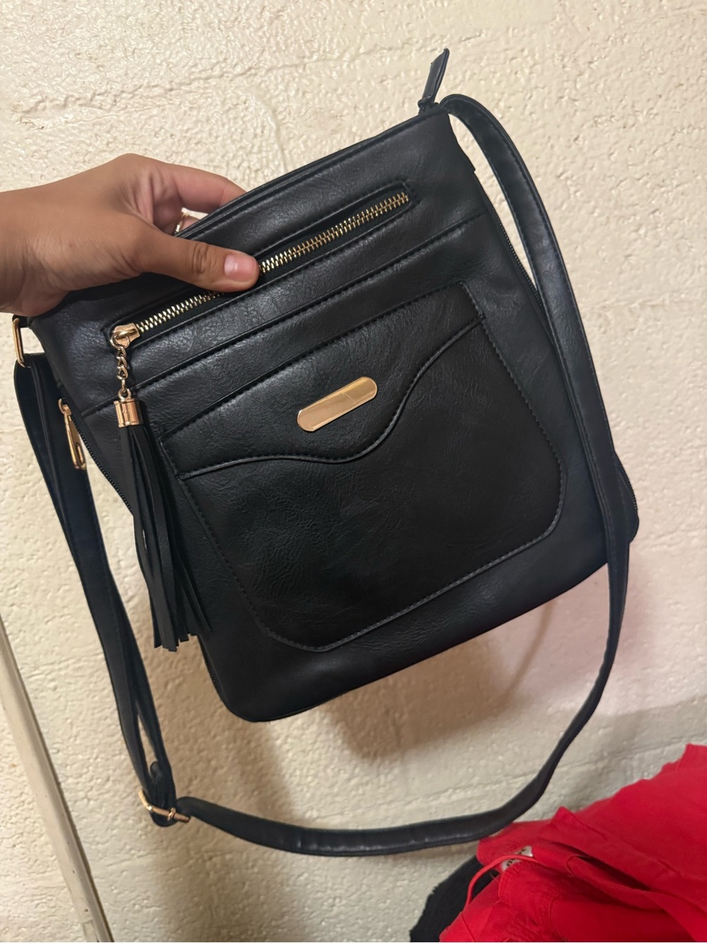 Black crossbody bag